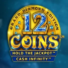 12 Coins Grand Diamond Edition slot logo by Wazdan at Hollywin Casino