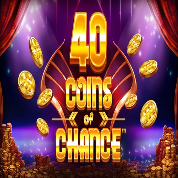 Official Slots logo: 40 Coins of Chance by SYNOT Games at Hollywin Casino