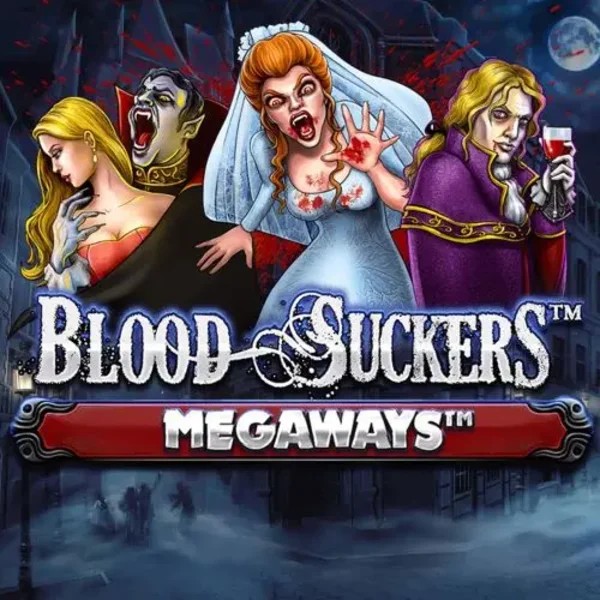 Slots logo of Blood Suckers Megaways from Red Tiger Gaming at Hollywin Casino