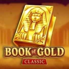 Book of Gold Classic slot logo by Playson at Hollywin Casino