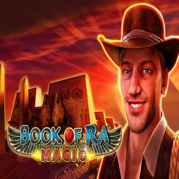 Book of Ra Magic by Greentube, showcased at hollywinn.com – game logo