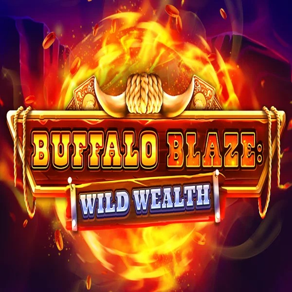 Buffalo Blaze Wild Wealth online game logo by OctoPlay on hollywinn.com