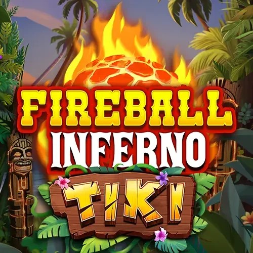 Fireball Inferno Tiki casino game by NetEnt – featured logo at Hollywin Casino