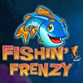 Fishin Frenzy slot logo by Blueprint Gaming at Hollywin Casino