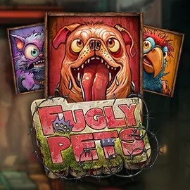 Fugly Pets slot logo by Stakelogic at Hollywin Casino