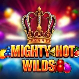 Mighty Hot Wilds logo by Inspired Gaming at Hollywin Casino