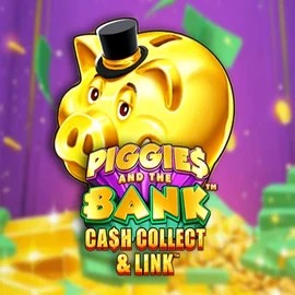 Slots logo of Piggies And The Bank Cash Collect & Link from Origins at Hollywin Casino