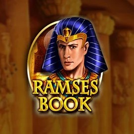 Ramses Book Deluxe slot logo by Gamomat at Hollywin Casino