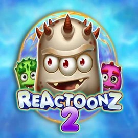 Reactoonz 2 logo by Play'n GO at Hollywin Casino