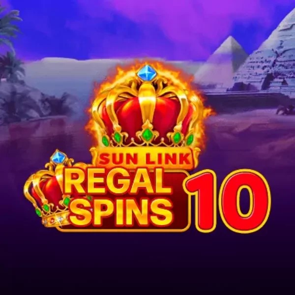 Regal Spins 10 logo by PatePlay Hollywin Casino