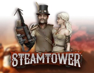 Steam Tower Slot slot logo by NetEnt at Hollywin Casino