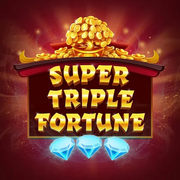 Super Triple Fortune slot visual from Greentube available on hollywinn.com