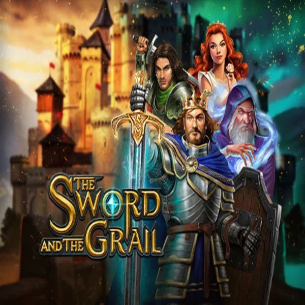 The Sword and the Grail logo by Play'n GO at Hollywin Casino