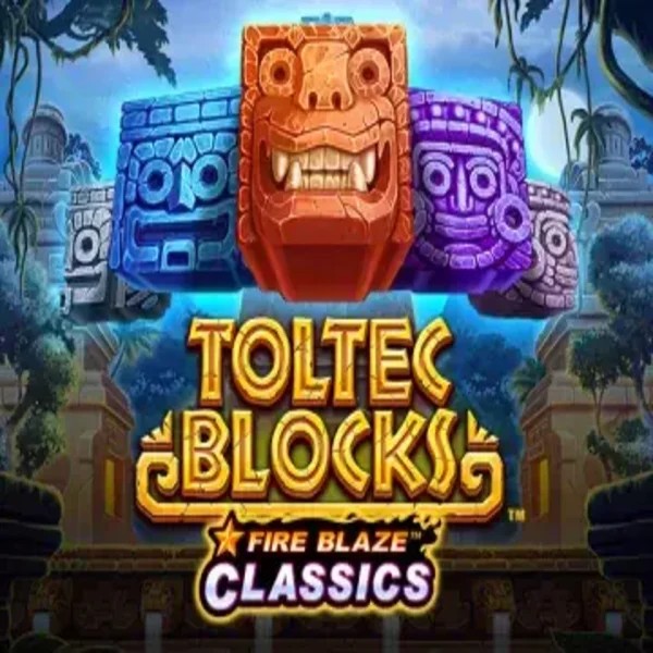 Fire Blaze: Toltec Blocks by Rarestone Gaming, showcased at hollywinn.com – game logo
